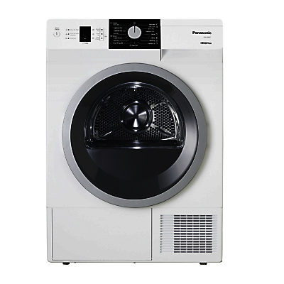 Panasonic NR-P8ER1WGB Heat Pump Condenser Tumble Dryer, 8kg Load, A+++ Energy Rating, White Panasonic NR-P8ER1WGB Heat Pump Condenser Tumble Dryer, 8kg Load, A+++ Energy Rating, White
